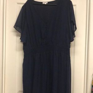 Navy blue flowing dress